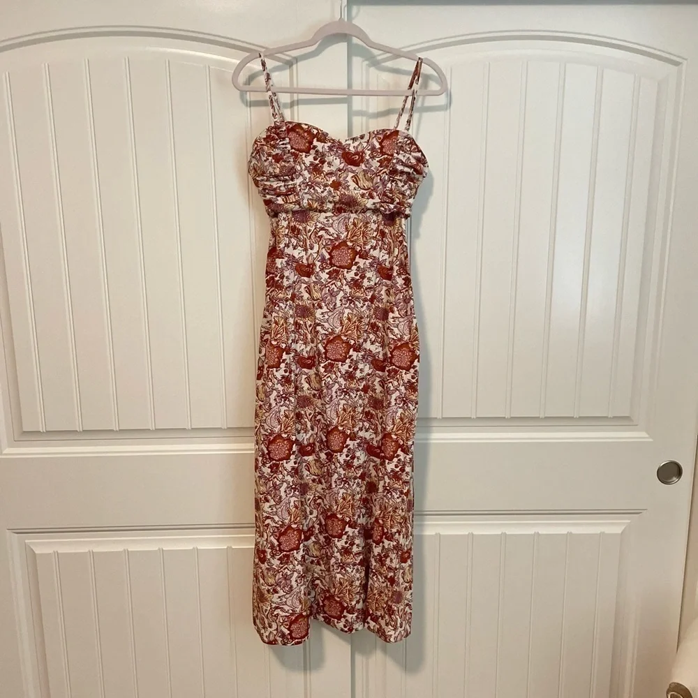 Free People Ruby's Midi Dress floral size XS